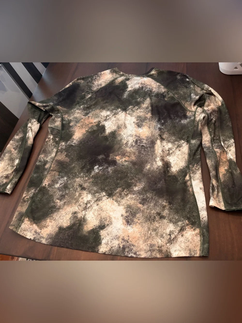 The North Face Men's Camouflage Crewneck Long Sleeve Performance Shirt